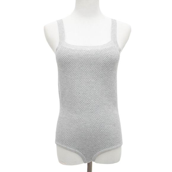 One Grey Day Waffle Knit Tank Bodysuit Size Large - Picture 1 of 7